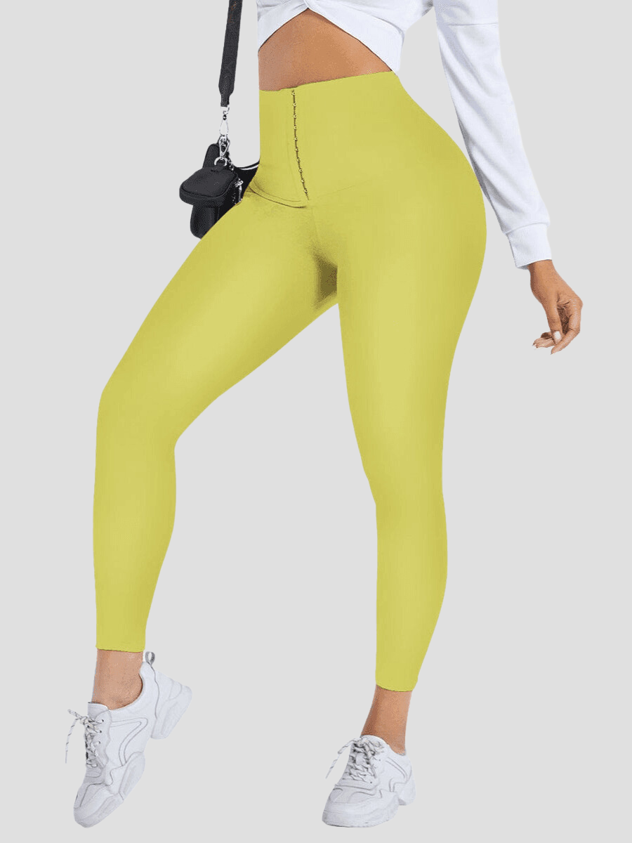 Waist Training Leggings, yellow, Corset Leggings, Activewear, booty-boosting, booty lifting, bum lifting, workout clothes for women, sweat-wicking, high compression, cellulite smoothing, waist cinching, BBL, seamless, squat proof, plus size gym outfits, high waisted, breathable, nike, under armour, adidas, puma, champion, bombshell activewear, gymshark women, Girlfriend Collective, lululemon, Alo Yoga, Bandier, Athleta, Athletica, Fabletics.