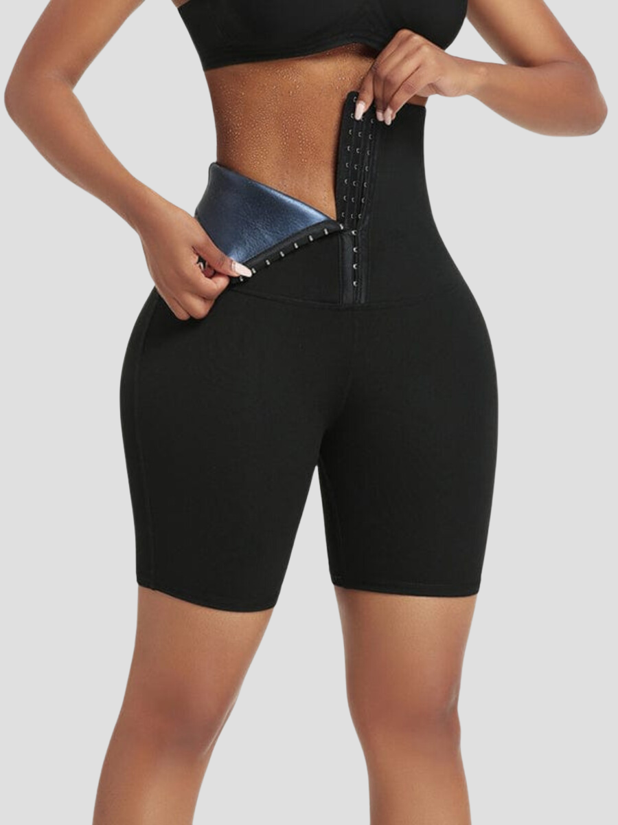 Corset Shorts, Waist Training, Weight Loss shorts, Sweat Belt Shorts, Sauna Shorts. Sauna Activewear, workout clothes for women, sweat-wicking, cellulite smoothing, waist cinching, BBL, seamless, squat proof, plus size gym outfits, high waisted, breathable, nike, adidas, puma, champion, bombshell activewear, gymshark women, Girlfriend Collective, lululemon, Athleta, Athletica, Fabletics.