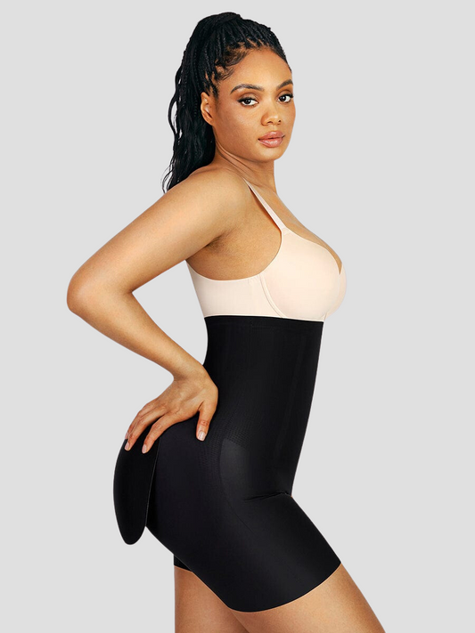 Padded bum enhancer high waisted with removable pads, BBL-Effect, BBL, black shapewear shaper shaping shorts tummy control, Shapewear by BodyFlexx, tummy control, BBL, body contouring, seamless, thigh-toning, waist cinching, waist training, best shapewear for women, shapewear on sale, high compression, waist training, skims, spanx, popilush, body shaping, high quality, vixen curves, shapellx, curvqueen, feelingirl feeling girl, LA vie, Shapermint, heyshape, maidenform, pinsy shapewear, honeylove, Bellafit.
