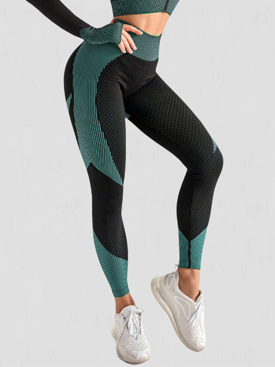 Body-Contour Activewear Set Leggings, Fuchsia & Black – BodyFlexx