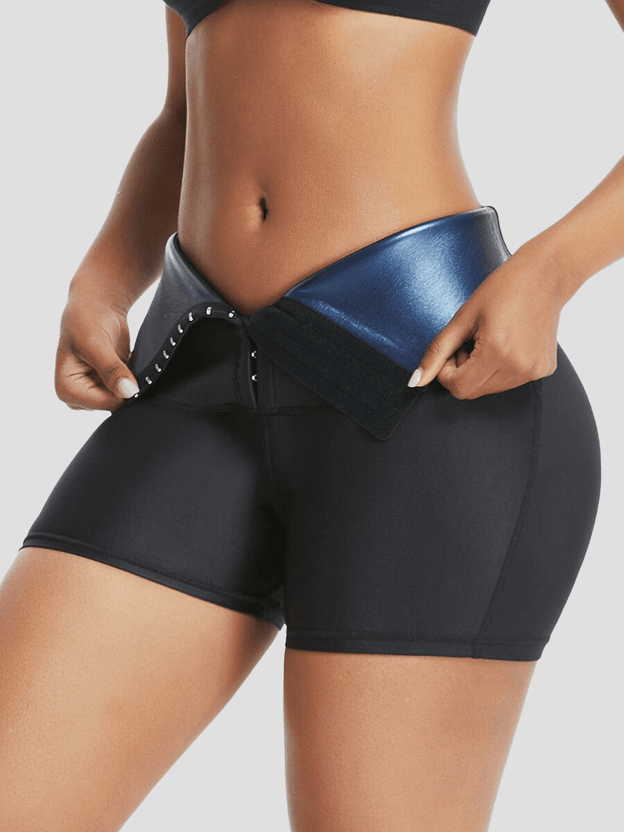 Corset Shorts, Neoprene shorts, Weight Loss shorts, Sweat Belt Shorts, Sauna Shorts. Sauna Activewear, workout clothes for women, sweat-wicking, cellulite smoothing, waist cinching, BBL, seamless, squat proof, plus size gym outfits, high waisted, breathable, nike, adidas, puma, champion, bombshell activewear, gymshark women, Girlfriend Collective, lululemon, Athleta, Athletica, Fabletics.