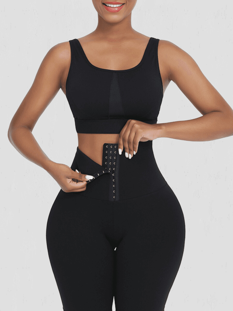 Waist Training Leggings, Black, Corset Leggings, Activewear, booty-boosting, booty lifting, bum lifting, workout clothes for women, sweat-wicking, high compression, cellulite smoothing, waist cinching, BBL, seamless, squat proof, plus size gym outfits, high waisted, breathable, nike, under armour, adidas, puma, champion, bombshell activewear, gymshark women, Girlfriend Collective, lululemon, Alo Yoga, Bandier, Athleta, Athletica, Fabletics.