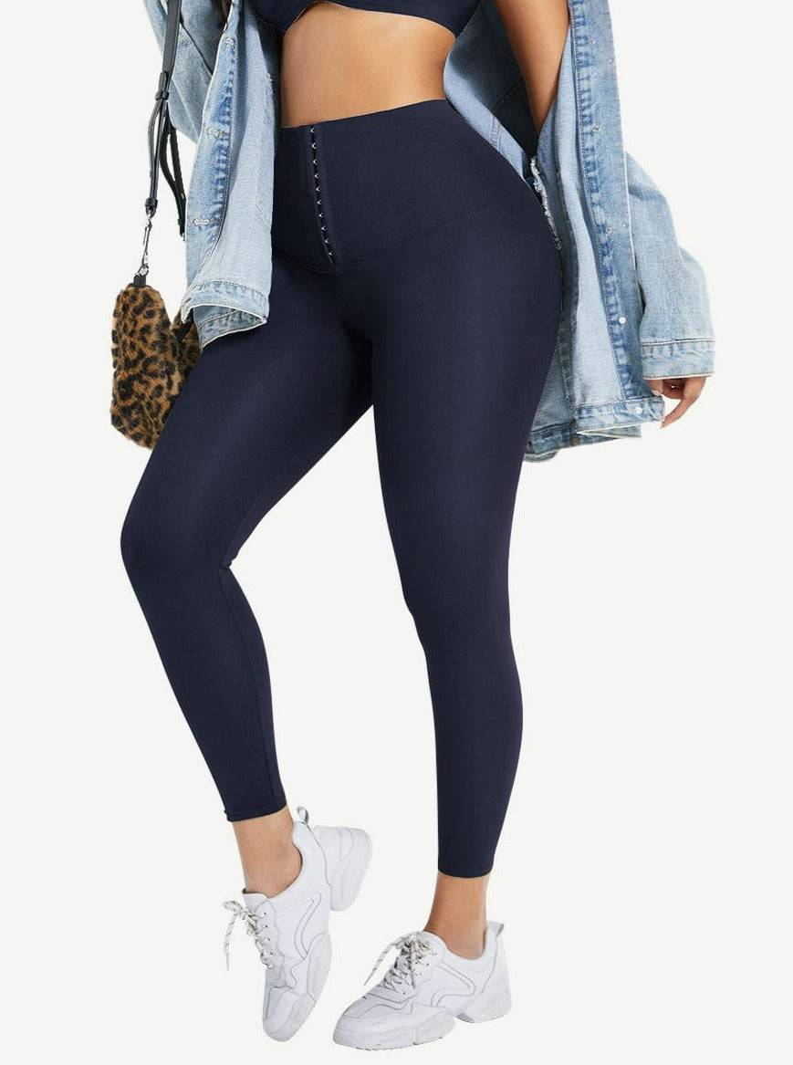 Waist Training Leggings, Blue, Corset Leggings, Activewear, booty-boosting, booty lifting, bum lifting, workout clothes for women, sweat-wicking, high compression, cellulite smoothing, waist cinching, BBL, seamless, squat proof, plus size gym outfits, high waisted, breathable, nike, under armour, adidas, puma, champion, bombshell activewear, gymshark women, Girlfriend Collective, lululemon, Alo Yoga, Bandier, Athleta, Athletica, Fabletics.