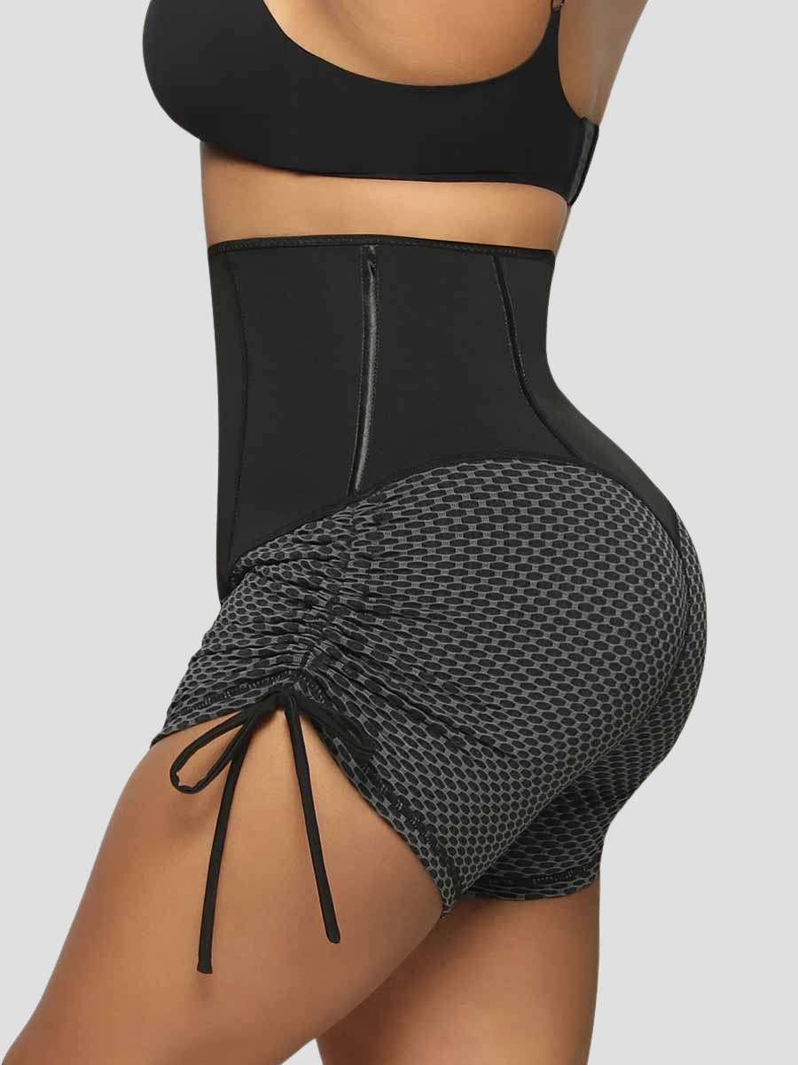 Corset Shorts, Neoprene shorts, Weight Loss shorts, Sweat Belt Shorts, Sauna Shorts. Sauna Activewear, workout clothes for women, sweat-wicking, cellulite smoothing, waist cinching, BBL, seamless, squat proof, plus size gym outfits, high waisted, breathable, nike, adidas, puma, champion, bombshell activewear, gymshark women, Girlfriend Collective, lululemon, Athleta, Athletica, Fabletics.