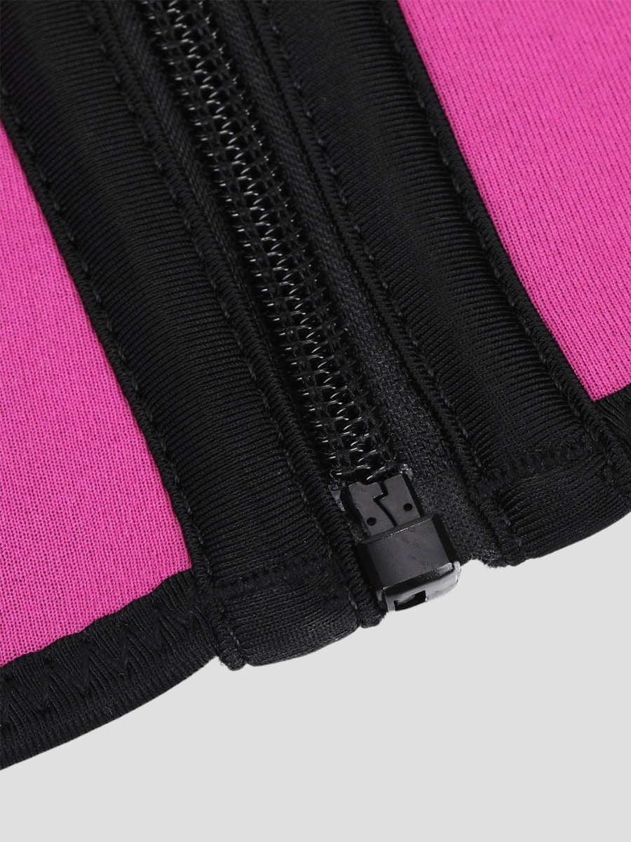 Sweat Belt Activewear, Zippered Neoprene Vest, Sauna Vest, Pink Sauna Top, Weight Loss Activewear, Weight Loss Vest, sauna top, Sweat Belt, Sauna Activewear, workout clothes for women, sweat-wicking, cellulite smoothing, waist cinching, BBL, seamless, squat proof, plus size gym outfits, high waisted, breathable, nike, adidas, puma, champion, bombshell activewear, gymshark women, Girlfriend Collective, lululemon, Athleta, Athletica, Fabletics.