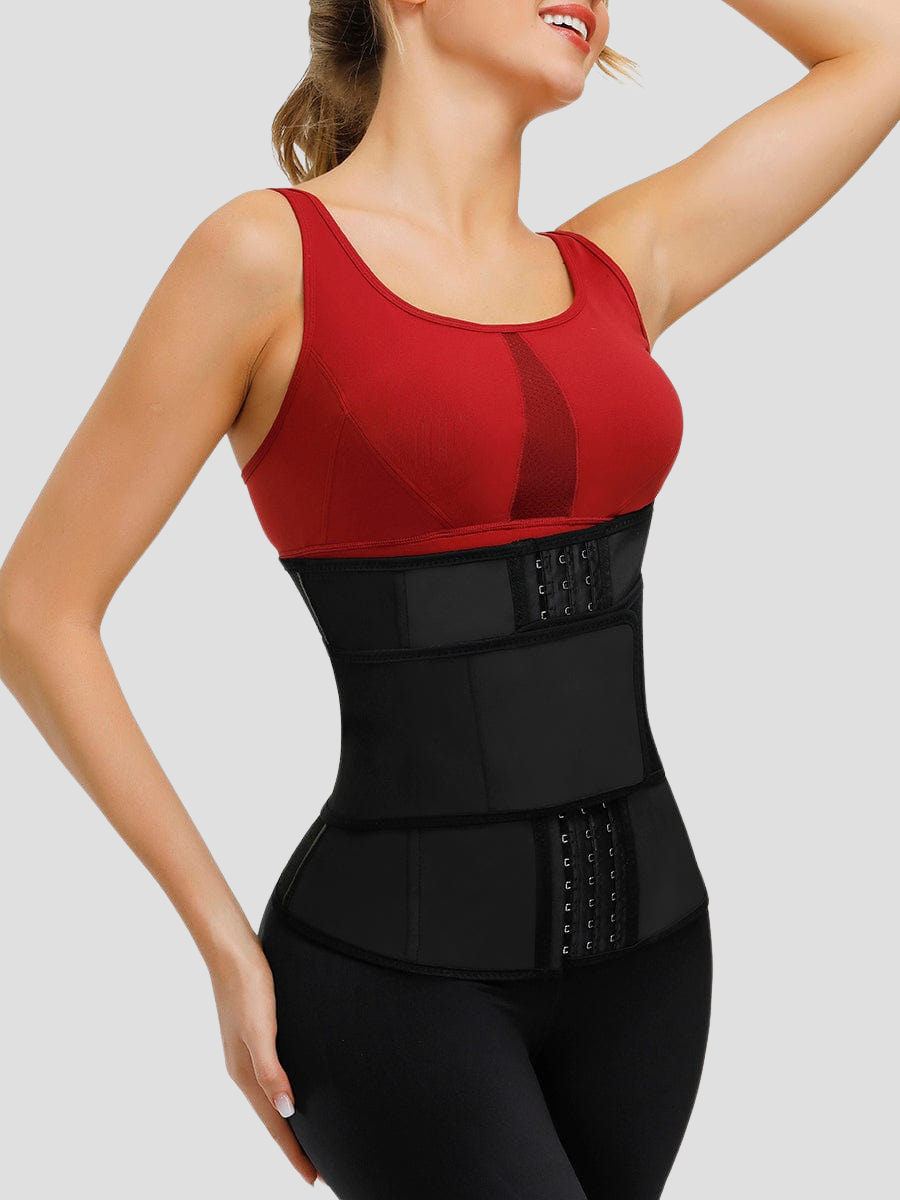 Neoprene lined Sauna Sweat Belt Waist Trainer for effective firm waist compression - from post-op recovery, weight loss aid, post partum support, posture correction to waist-training and everyday body shaping. Corset, girdle, waist training, activewear, sweat belt. Gym Shark, Athletica, Fabletics, abdominal binder, tummy control, waist cinching, skims, spanx, popilush, shapellx, curvqueen, feelingirl feeling girl, Shapermint, heyshape, pinsy shapewear, honeylove, Bellafit, Fanka, Lululemon.