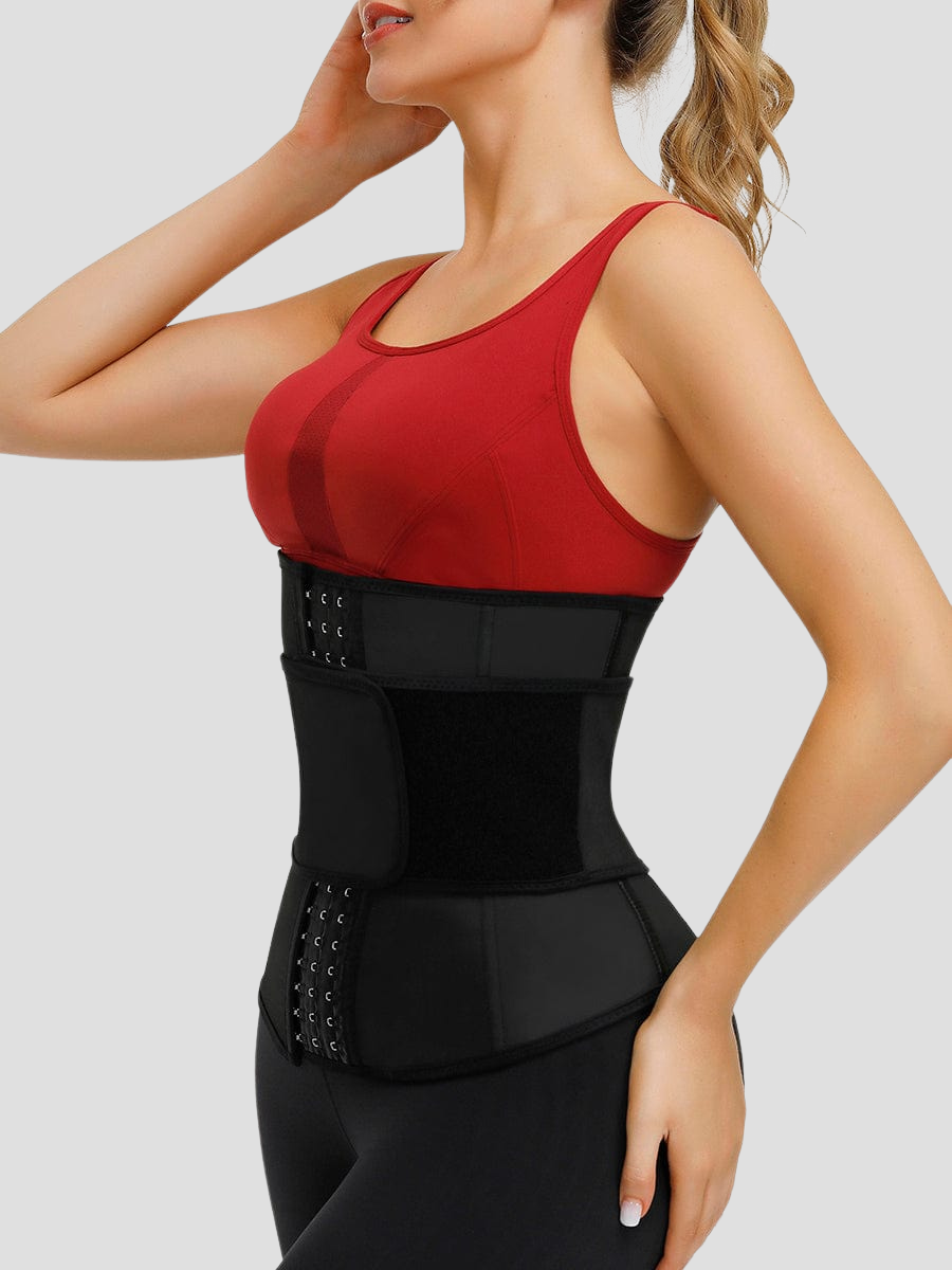 Neoprene lined Sauna Sweat Belt Waist Trainer for effective firm waist compression  - from post-op recovery, weight loss aid, post partum support, posture correction to waist-training and everyday body shaping. Corset, girdle, waist training, activewear, sweat belt. Gym Shark, Athletica, Fabletics, abdominal binder, tummy control, waist cinching, skims, spanx, popilush, shapellx, curvqueen, feelingirl feeling girl, Shapermint, heyshape, pinsy shapewear, honeylove, Bellafit, Fanka, Lululemon.