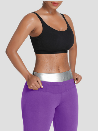 High waisted sauna shorts, Purple, Thigh-toning, Weight Loss shorts, Sweat Belt Shorts, Sauna Shorts. Sauna Activewear, workout clothes for women, sweat-wicking, cellulite smoothing, waist cinching, BBL, seamless, squat proof, plus size gym outfits, high waisted, breathable, nike, adidas, puma, champion, bombshell activewear, gymshark women, Girlfriend Collective, lululemon, Athleta, Athletica, Fabletics.