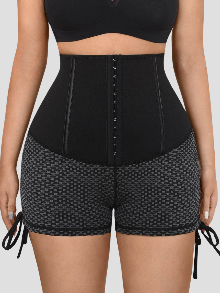 Corset Shorts, Neoprene shorts, Weight Loss shorts, Sweat Belt Shorts, Sauna Shorts. Sauna Activewear, workout clothes for women, sweat-wicking, cellulite smoothing, waist cinching, BBL, seamless, squat proof, plus size gym outfits, high waisted, breathable, nike, adidas, puma, champion, bombshell activewear, gymshark women, Girlfriend Collective, lululemon, Athleta, Athletica, Fabletics.