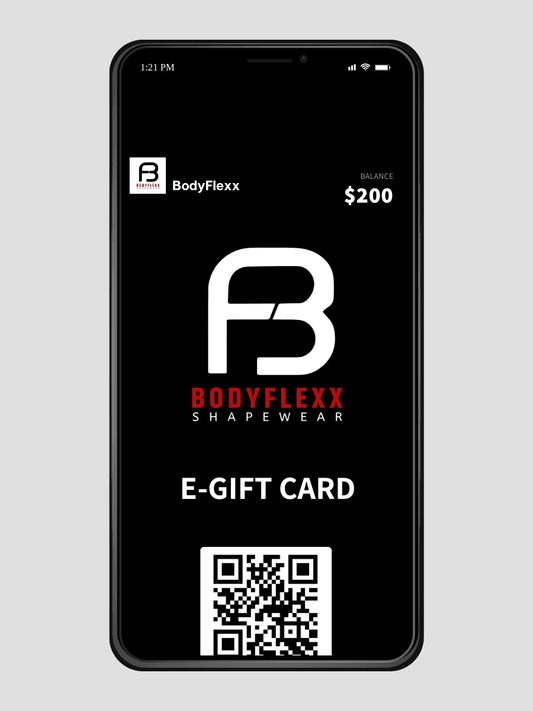 Gift card for BodyFlexx activewear and shapewear holiday gift, Christmas gift, Mother's Day gift, Birthday gift.