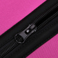 Pink sauna activewear vest being unzipped in a close-up image of the zipper.