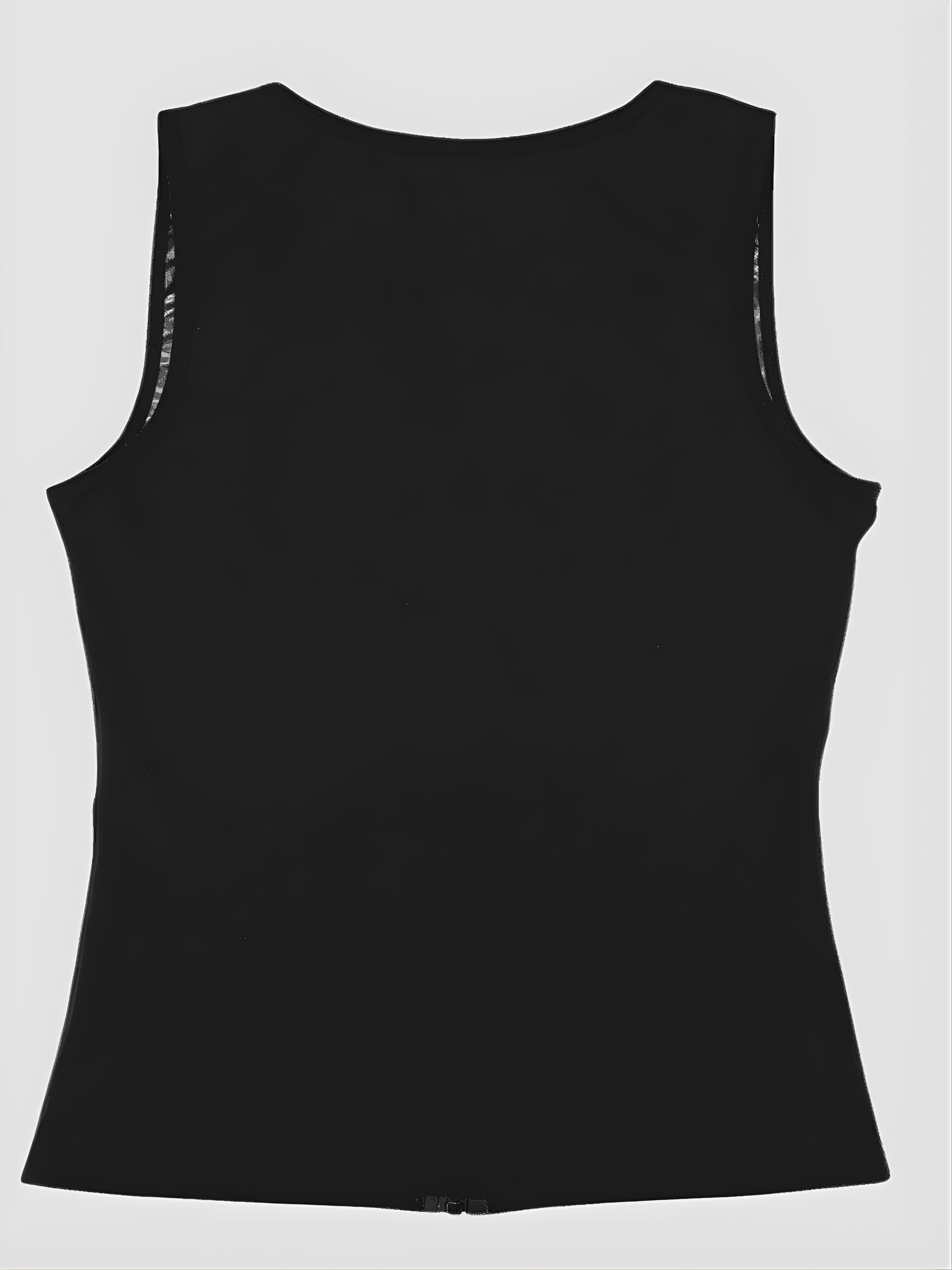 Black sauna activewear vest lined with neoprene for extra sweating and faster weight loss during workouts.