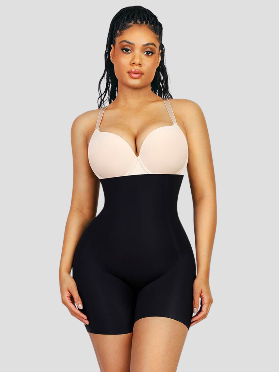  Butt Lifter Shapewear Bodysuit for Women Tummy Control Thong  Shorts Fajas Off Shoulder Body Shaper Plus Size Shapewear (Color : Black,  Size : X-Large) : Clothing, Shoes & Jewelry