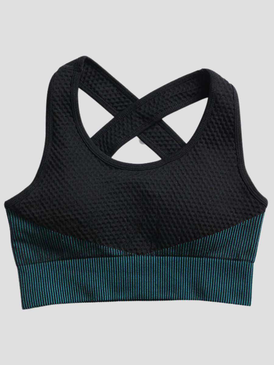 Buy SHAPERX Sport Bras Cross Back Padded Criss Cross Cropped Bras for Yoga  Workout Fitness Tank Tops Free Size (28 Till 34) (B, Sky Blue) Online at  Best Prices in India - JioMart.