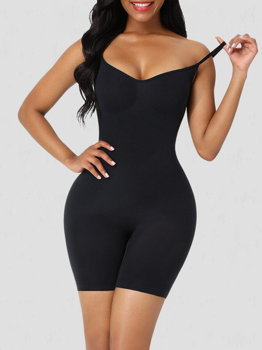 Full Body Shaper, Brown, Crotchless shapewear, tummy tucking, butt bum booty lifting, waist cinching, cellulite smoothing, breast support bodysuit shapewear