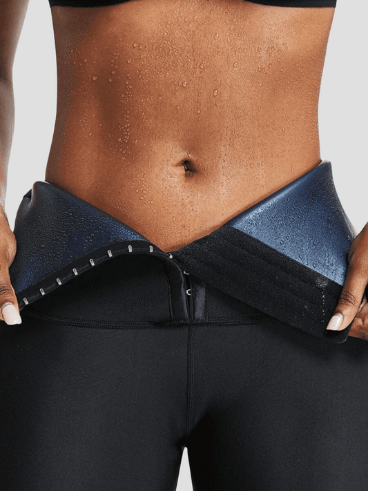 CXZD Body Shaper Pants Sauna Shapers Hot Sweat Sauna Effect Slimming Pants  Fitness Shapewear Workout Gym Leggings Fitness Pants