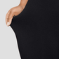Close up of the stretchy material BodyFlexx Shapewear's sleeveless shaping  jumpsuit is made with.