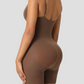 Full Body Shaper, Brown, Crotchless shapewear, tummy tucking, butt bum booty lifting, waist cinching, cellulite smoothing, breast support bodysuit shapewear, Shapewear by BodyFlexx, tummy control, BBL, body contouring, seamless, thigh-toning, waist cinching, high compression, body sculpt, bodysculpt, seamless sculpt, skims, spanx, popilush, body shaping, high quality, vixen curves, shapellx, curvqueen, feelingirl feeling girl, Shapermint, heyshape, honeylove, Bellafit. 