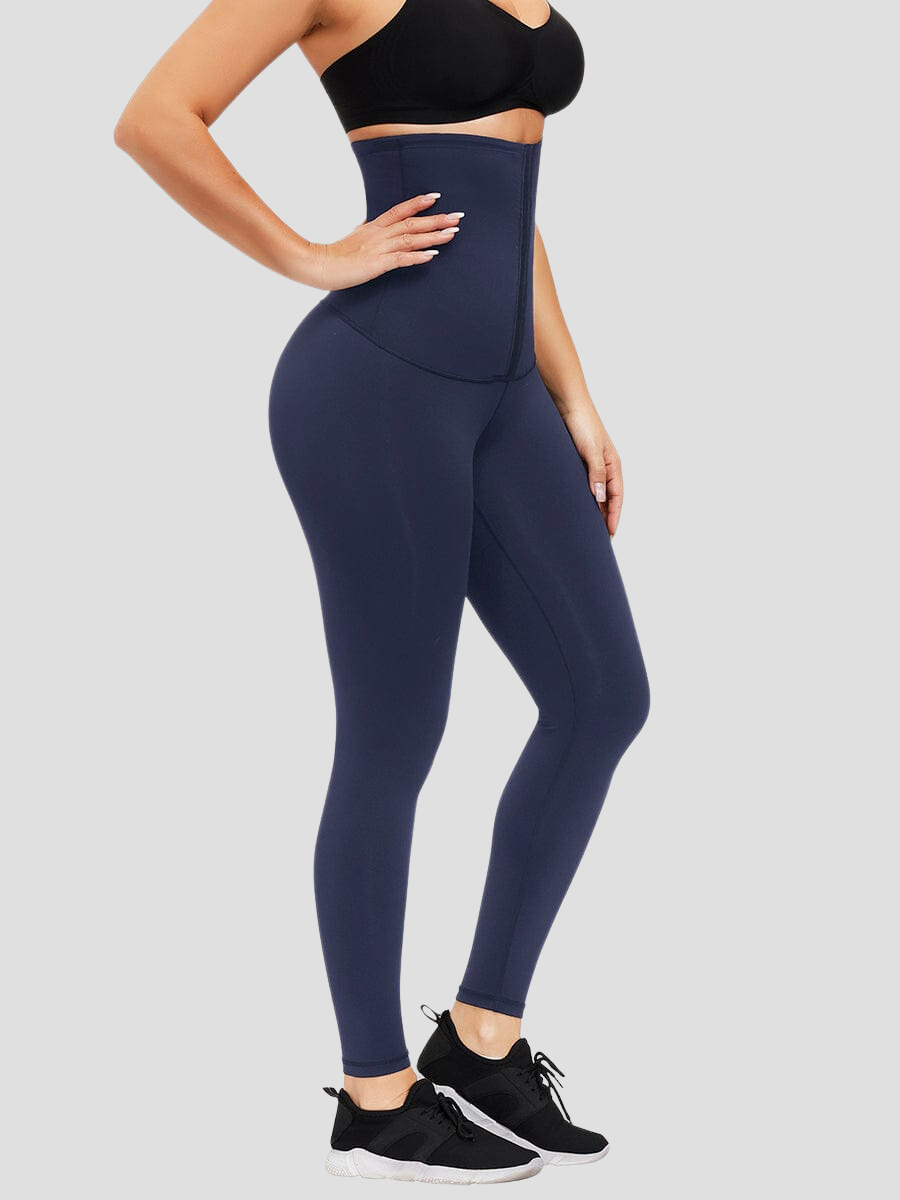 Waist Training Leggings, Blue, Corset Leggings, Activewear, booty-boosting, booty lifting, bum lifting, workout clothes for women, sweat-wicking, high compression, cellulite smoothing, waist cinching, BBL, seamless, squat proof, plus size gym outfits, high waisted, breathable, nike, under armour, adidas, puma, champion, bombshell activewear, gymshark women, Girlfriend Collective, lululemon, Alo Yoga, Bandier, Athleta, Athletica, Fabletics.