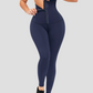 Waist Training Leggings, Blue, Corset Leggings, Activewear, booty-boosting, booty lifting, bum lifting, workout clothes for women, sweat-wicking, high compression, cellulite smoothing, waist cinching, BBL, seamless, squat proof, plus size gym outfits, high waisted, breathable, nike, under armour, adidas, puma, champion, bombshell activewear, gymshark women, Girlfriend Collective, lululemon, Alo Yoga, Bandier, Athleta, Athletica, Fabletics.