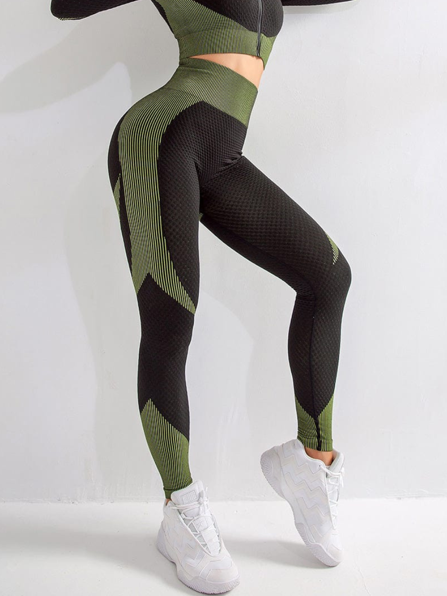 Green Tie Dye Printed High Waisted Gym Leggings | EST-KJBGYM-333 |  Cilory.com