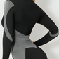 BBL Jacket, Cropped athletic set top with zipper stretchy jacket, workout outfit, athleisure, activewear, activewear sets, workout clothes for women, sweat-wicking, high compression, cellulite smoothing, BBL Jacket, plus size gym outfits, workout wear, gym wear, athletic outfits, nike, under armour, adidas, puma, champion, bombshell activewear, gymshark women, Girlfriend Collective, lululemon, Alo Yoga, Bandier, Athleta, Athletica, Fabletics, Revenge body, black, grey, gray, silver.